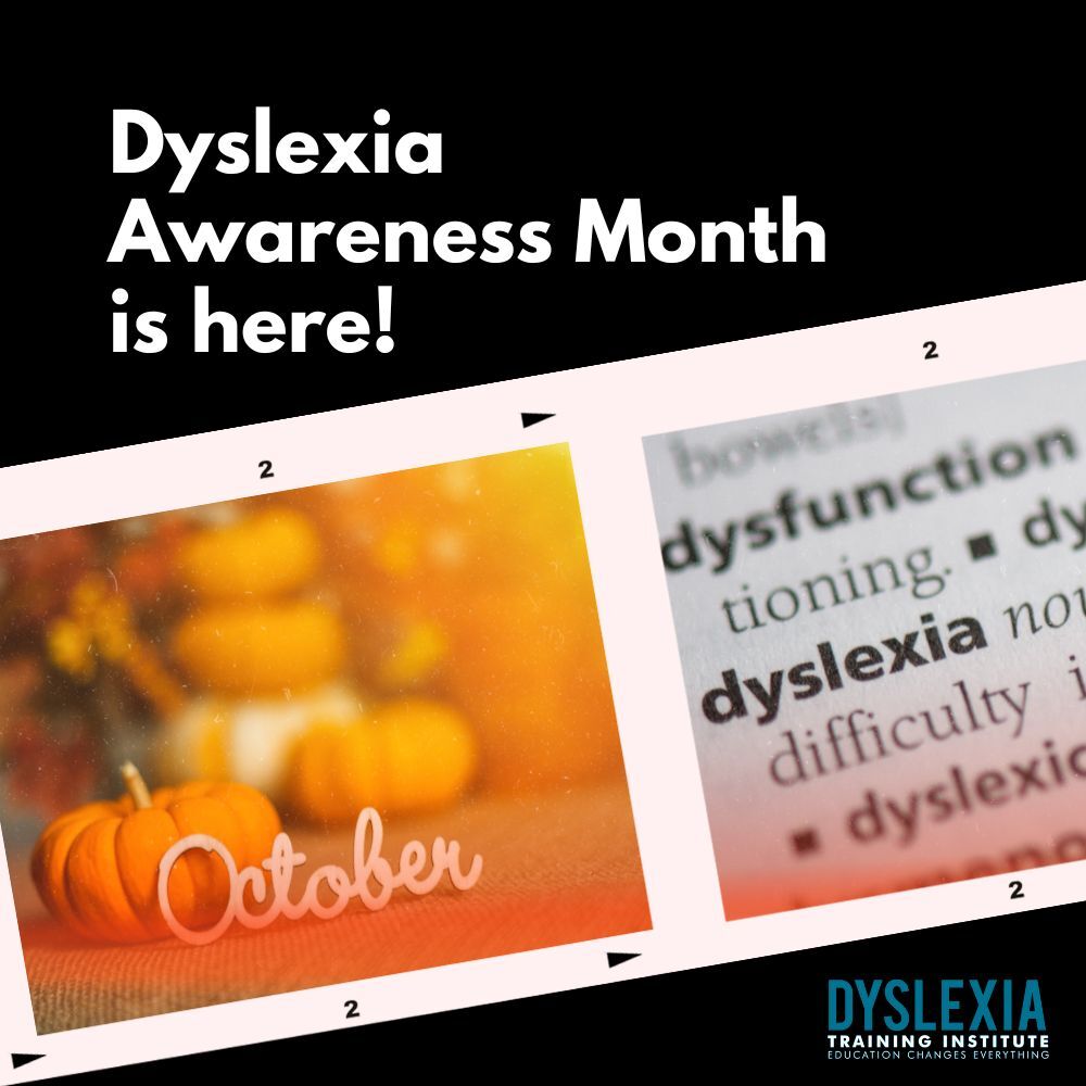 October is Dyslexia Awareness Month! How are you spreading awareness about dyslexia this month? #dyslexia