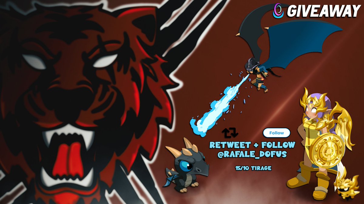 RAFALE_DOFUS's tweet photo. Pour fêter le lancement du Twitter Rafale, nous vous offrons en partenariat avec le @KTA_fr deux codes  pour les pack Aur et Virizeon !

Pour participer il suffit de RT + Follow @RAFALE_DOFUS 
TAS le 15/10 https://t.co/Qr5Xi6Rsbn