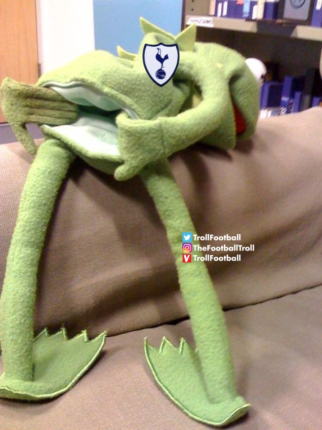 TrollFootball's tweet photo. Tottenham whenever they play Arsenal away https://t.co/QWVNHRoRMD