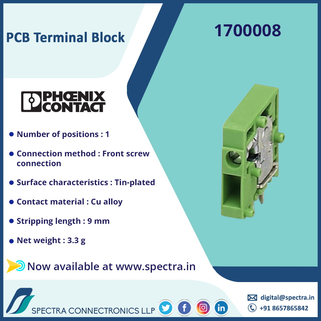 spectra_connect's tweet photo. Buy PCB Terminal Block now at https://t.co/vgoeZ5BsHW
@Phoenix_Contact
#totalconnectivitysolutions
#spectraconnectronics
#phoenixcontact
#pcb
#terminalblock
#datatransmission
#industrialapplication
#circuitboard
#signaldata
#power
#wavesoldering
#screwconnection
#buynow https://t.co/kZEzg0gK6O