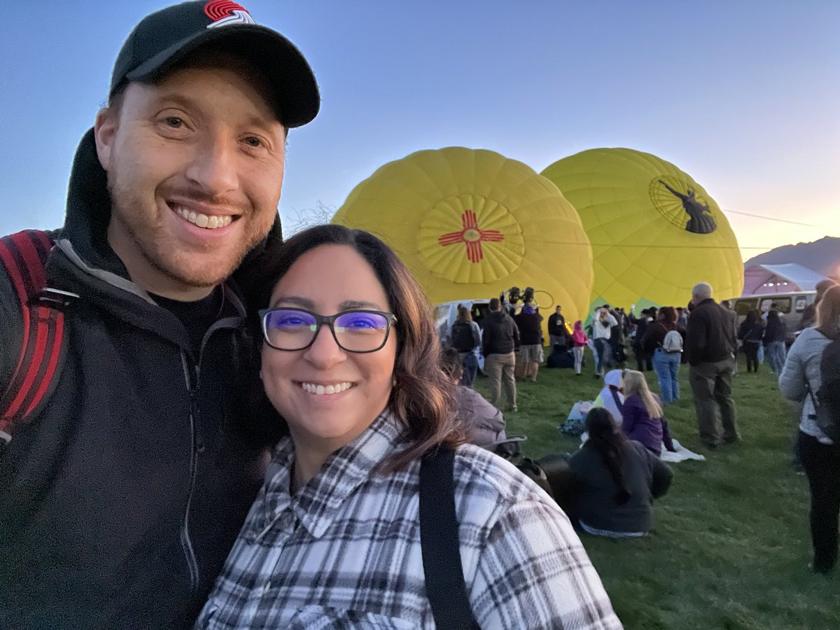 Chris McKee (@chrismckeetv) on Twitter photo Big Fiesta mood with my wonderful wife, <a href="/RebeccaLValdez/">Rebecca Valdez</a> #BalloonFiesta also Go Blazers #RipCity Big Fiesta mood with my wonderful wife, <a href="/RebeccaLValdez/">Rebecca Valdez</a> #BalloonFiesta also Go Blazers #RipCity