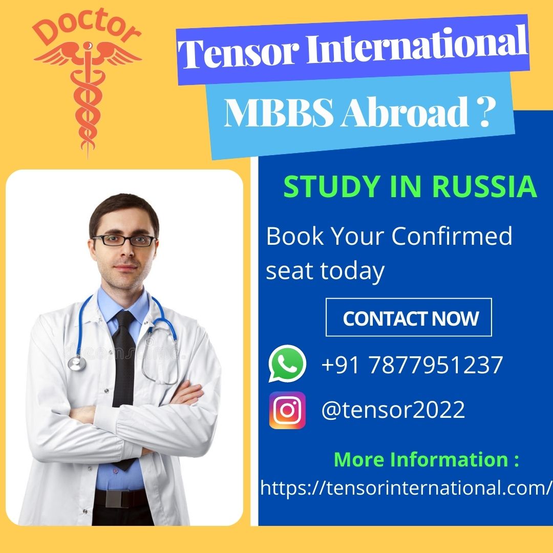 TensorInternat1's tweet image. Admission is open for the 2022-23 MBBS Session/Batch for RUSSIA, Kazakhstan, and Europe. NEET Qualified Needed only. Direct Admission.
𝐎𝐮𝐫 𝐒𝐞𝐫𝐯𝐢𝐜𝐞𝐬:
 MBBS Abroad
 Study Abroad
𝐓𝐡𝐢𝐬 𝐢𝐬 𝐰𝐡𝐚𝐭 𝐰𝐞 𝐝𝐨:
 Genuine Counselling
 Complete support