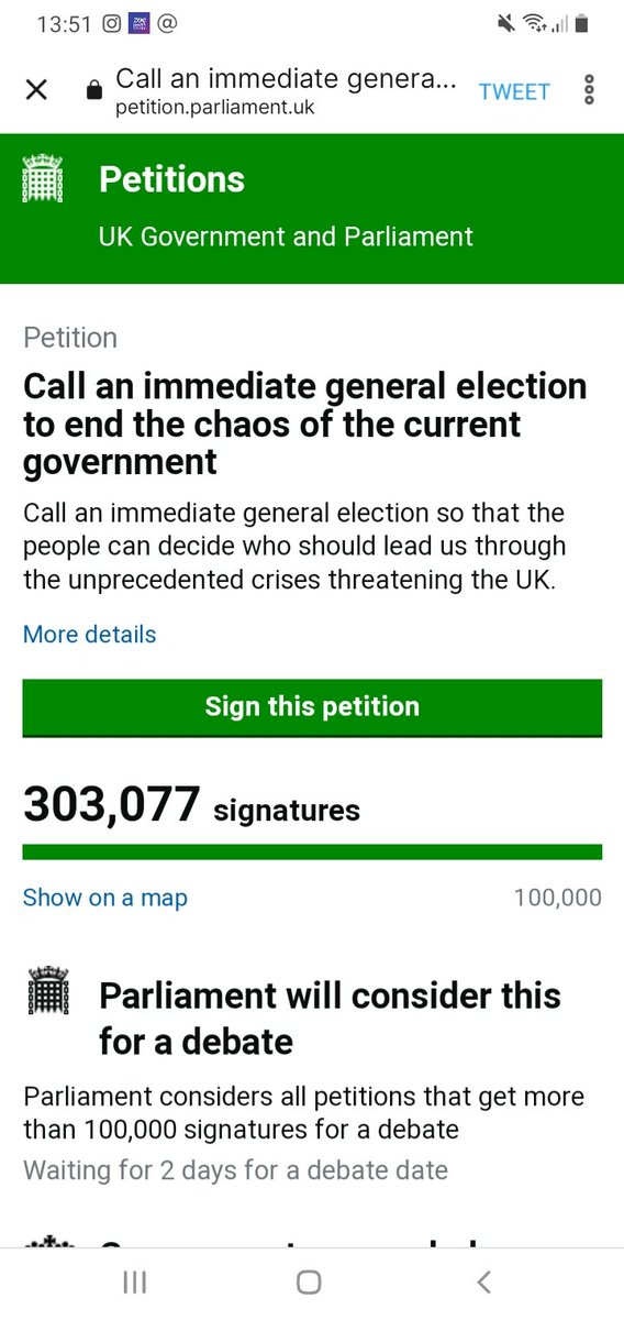 81k voted for <a href="/trussliz/">Liz Truss</a>...

We *cannot afford to wait for 2 years to get them out - they're are pillaging the country. 

We need a #GeneralElectionNOW because #EnoughlsEnough!

petition.parliament.uk/petitions/6197…