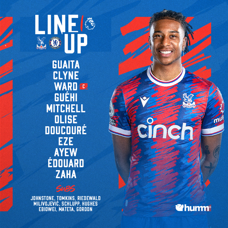 CPFC's tweet photo. Your Palace starting XI 🤝

#CPFC | #CRYCHE