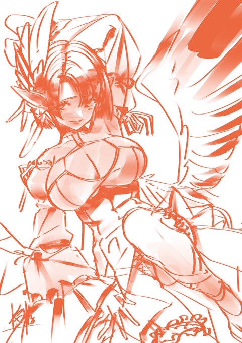 息抜き(`、3_ヽ)_ ちょっと練習用にかきかき 