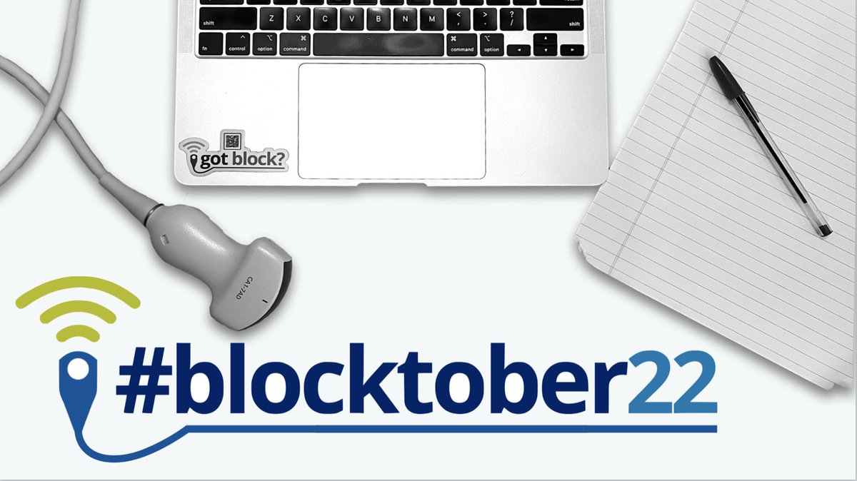 Happy 1st of #Blocktober to all you blockstars out there!! It's SOOO great to be back and looking forward to all the fun interaction and engagement with the RA community!!! Check out today's block and more in the 🧵 below #DukeRAP @Duke_Anesthesia @ASRA_Society @ESRA_Society