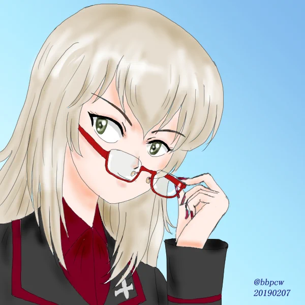 今日はメガネのでしたか#ガルパン 