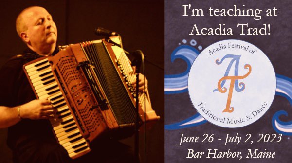 JimmyKeane's tweet photo. @AcadiaTrad will be back in June 2023 in Bar Harbor, Maine! I’m thrilled to be part of their world-class faculty lineup that celebrates the music &amp; dance of Acadia &amp; beyond. Registration is OPEN NOW! https://t.co/LYVVql2Z5Q 🪗🎻💃🎹🕺 #AcadiaTrad2023 #AcadiaTradIsBack https://t.co/Way9FYd6pR