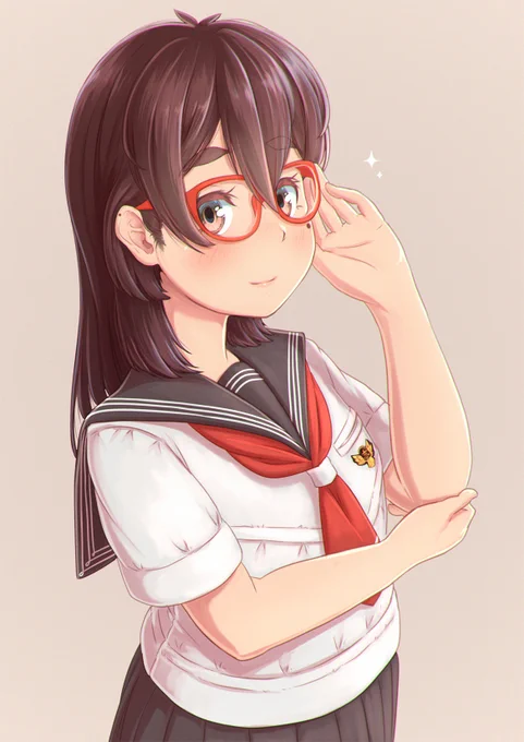 #メガネの日 #眼鏡の日 #荻原玲奈( '◔ ω ◔ `)オリキャラ眼鏡っ娘… 