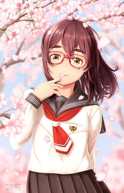 #メガネの日 #眼鏡の日 #荻原玲奈( '◔ ω ◔ `)オリキャラ眼鏡っ娘… 