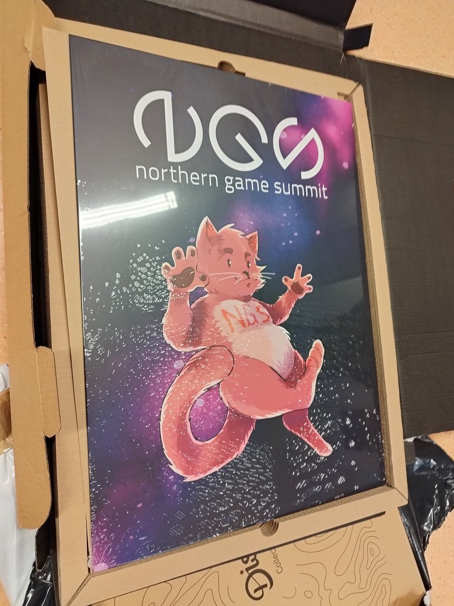 kamk_gg's tweet photo. it was a pleasure to present the beautiful designs created by @pikkunatinalat and @limerami on behalf of @Displate to speakers at this year's @NGS_Kajaani! 💙

#NGS2022 #NorthernGameSummit https://t.co/5pPaN0XDDu