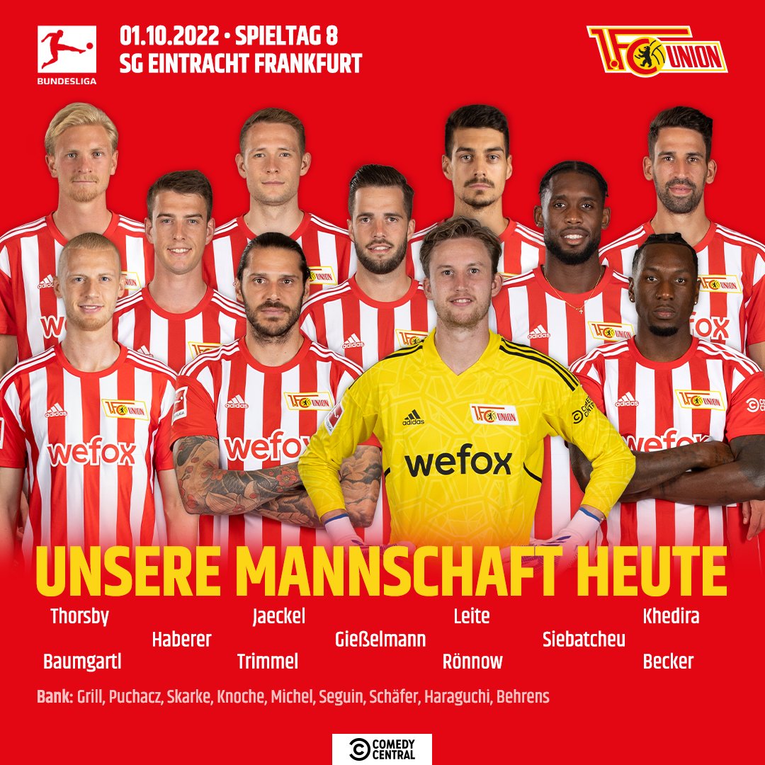LaRemontadaPod's tweet photo. #Bundesliga 🇩🇪

El Unión Berlin 🔴💪🏼 busca afianzarse con el liderato, pero le toca una dura visita a Frankfurt 🦅

Se viene otro partidazo 💥🚀 https://t.co/BCGKIWVuYM