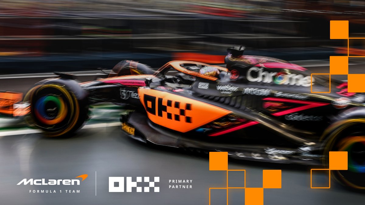 #FutureMode in action 

Thrilled to see the <a href="/McLaren/">McLaren</a> x OKX liveried car on track, watching what we both do best... innovation, analytics and accuracy

 #OKXMcLaren