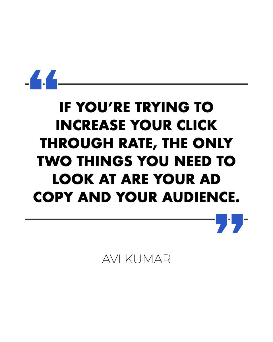 avikumar's tweet image. If I could only track two numbers to increase CTR, it would be these.

#PPC #PPCservices #GoogleAds #Kuware #advertising #digitaladvertising #entrepreneurship #scale