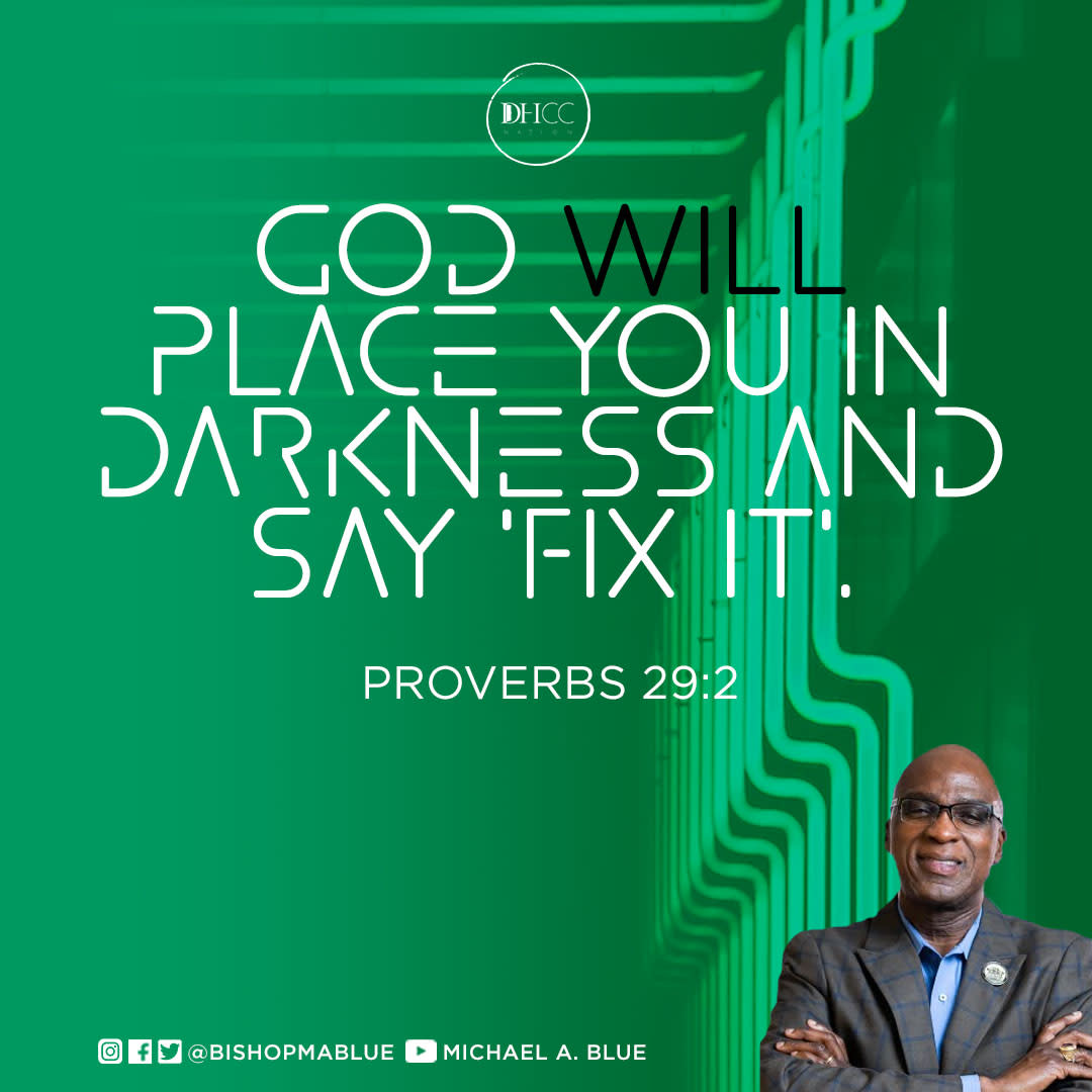 You, my friend, have been anointed by God to “fix” help fix some broken people in dark places. Let’s get to work…

Please don’t hesitate…if you missed “The Righteousness Effect”, please go and watch the playback! 

#TheRighteousnessEffect #BishopMichaelBlue #BishopMAB