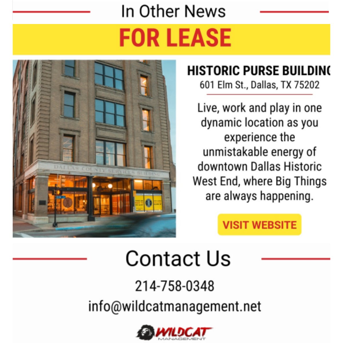 TanyaARagan's tweet image. We've had another exciting month at  Wildcat Management!  Sign up for our email list to stay up to date on all the latest company news and announcements.

Join our email list now by visiting ➡️ conta.cc/3xIwBAY

#WildcatMgmt #Newsletter  #CompanyNews #TeamWildcat