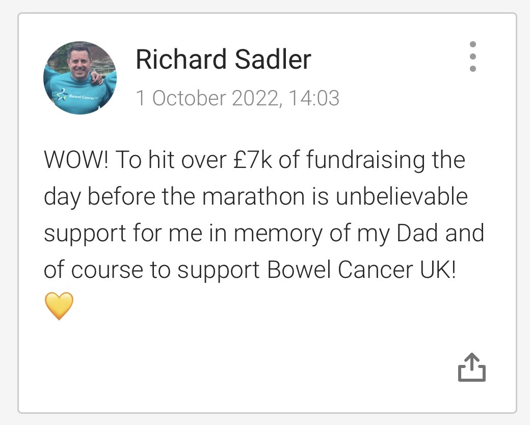 DickySadz's tweet photo. 💛
@LondonMarathon 
@bowelcanceruk 

https://t.co/EXJNziub5A https://t.co/w3DT1UnHkw