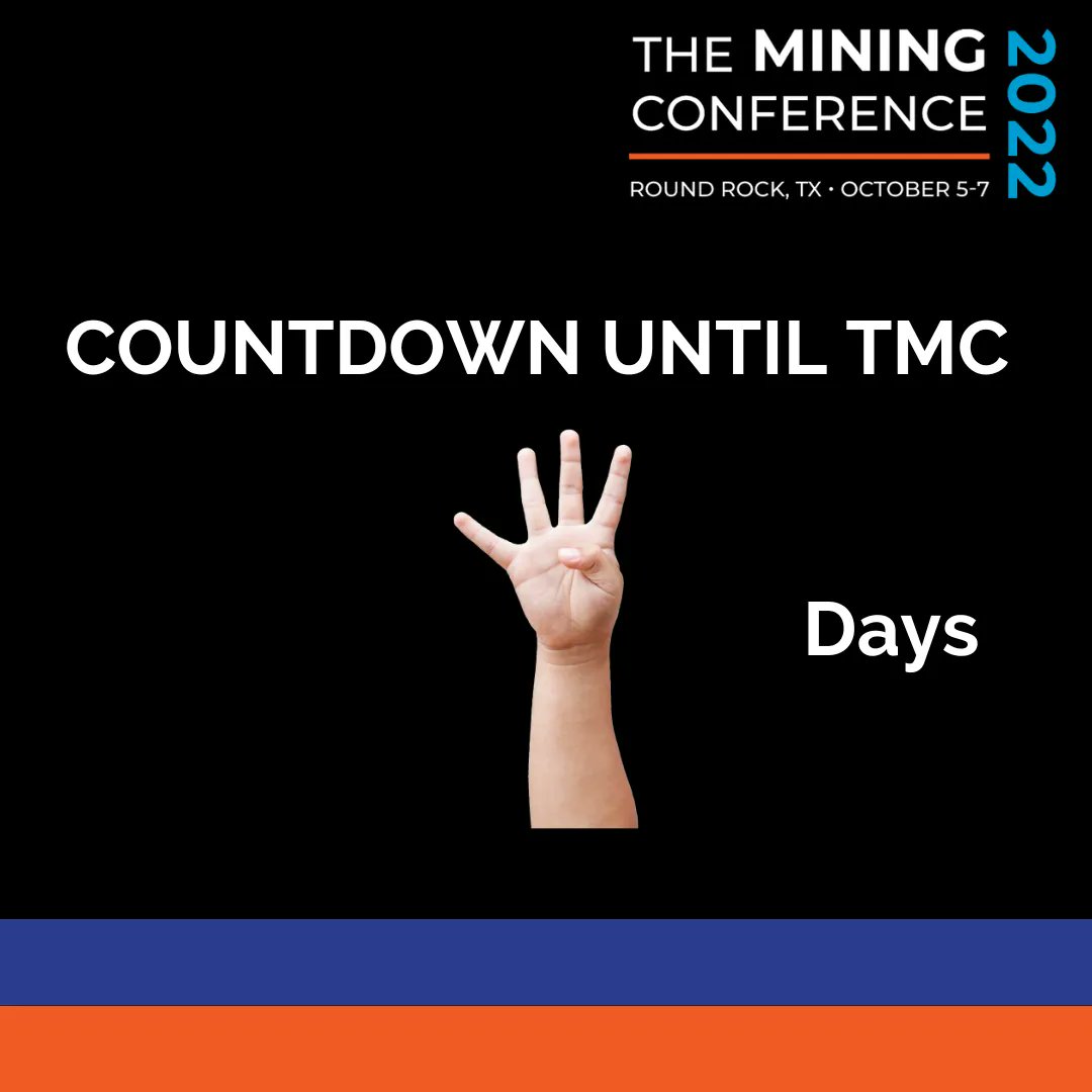 MiningWithBrad's tweet photo. The count down for The Mining Conference:
4 Days!
Get your tickets here: https://t.co/fjH8OaQkmh
#cryptocurrency #invest #bitcointrader #bitcoinmarket #trading #financialfreedom #cryptolifestyle #cryptomarket #bitcointrade #bitcoin #cryptocurrencycommunity #theminingconference https://t.co/38qJ7ocX0m