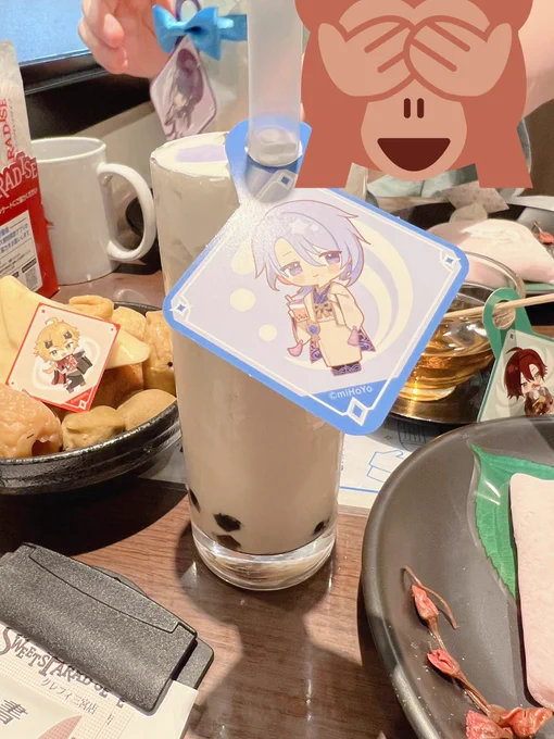 今日のスイーツパラダイスさん原神コラボの戦利品です!!マジ楽しかったです!ありがとうございます綾華ちゃんのコラボ料理は特に美味しかったで気に入っています。゜(゜'ω`゜)゜。#SweetsParadise 
