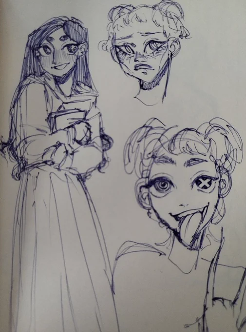 I feel kinda sick, so I'll rest a little before work, but for now I scroll through my sketchbooks and wanna show you some pretty old sketches 