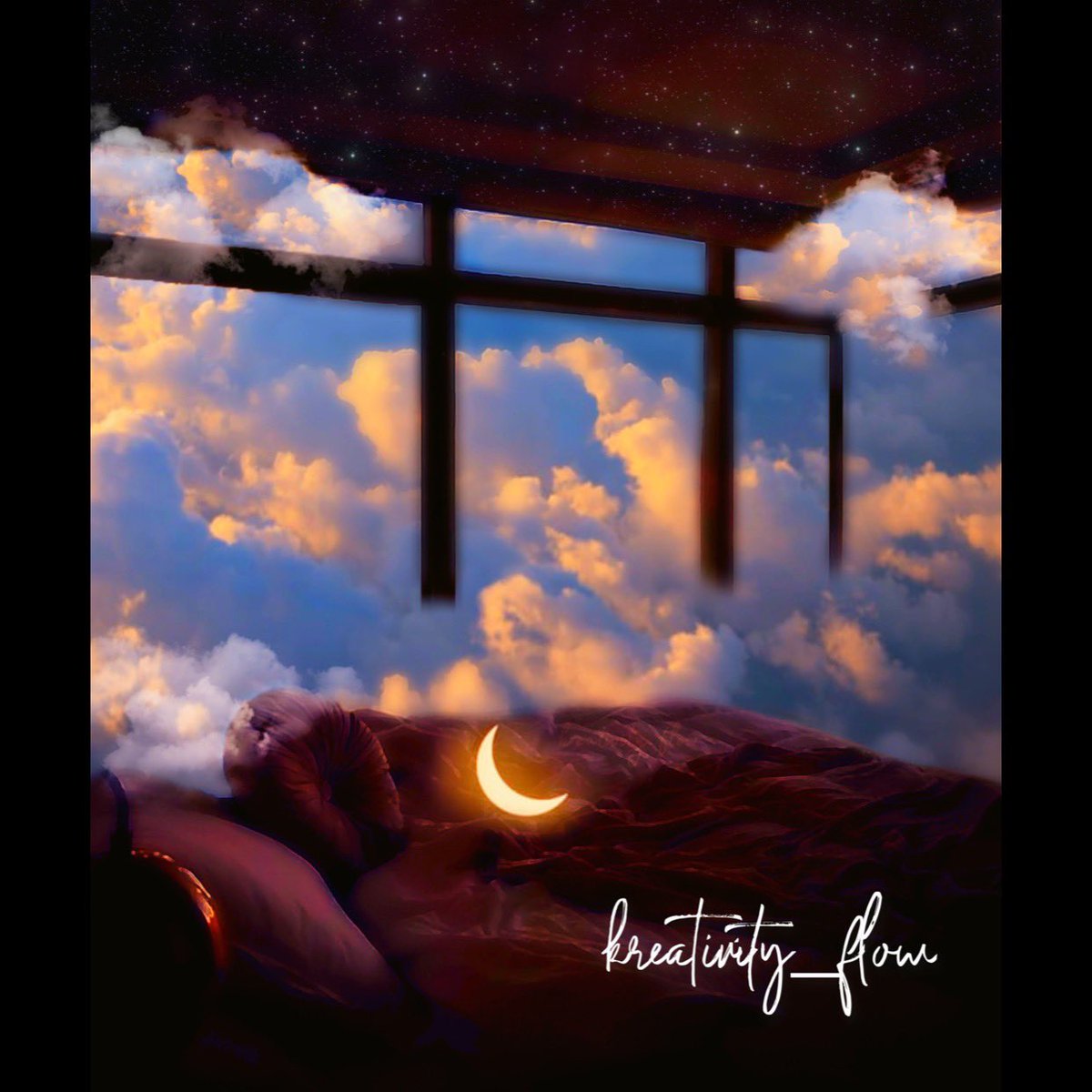 kreativity_flow's tweet photo. ☁️🌙☁️ https://t.co/MxxzWo5Ift