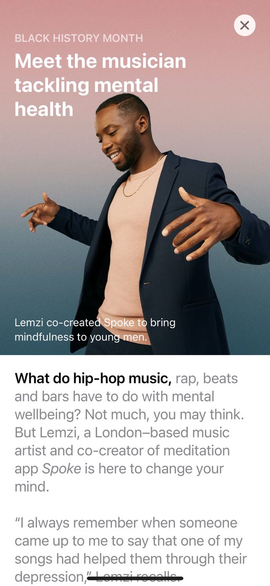Loving @Apple @spokeworld coverage for #BHM @lemziartist looking 😎 Proud investor and Chair 👊🏽