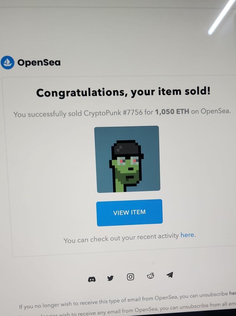 I bought my punk for free on minting night &amp; just sold for 1050 ETH. I am at a loss for words right now.

Lets Change a life
1 person who retweets, follows me and turn on Bell will win 20 ETH ($30,000) (yes, for real) 

Winner Chosen in a day with proof!