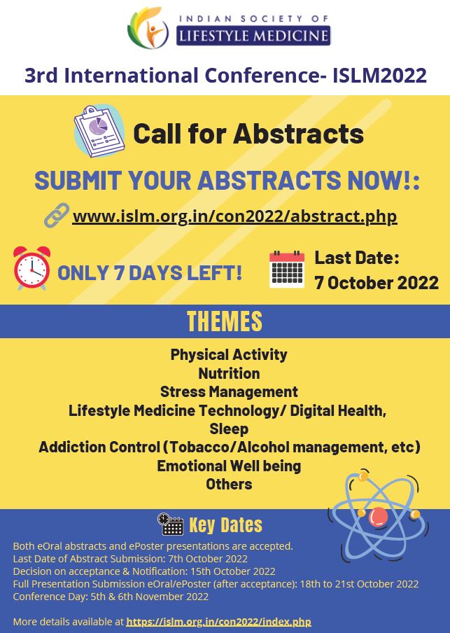 ISLM Conference 2022!!! 

To know more about the conference, please click on the link: 
Registration Form -  itindustries.live/islm2022/regis…
Abstract Submission - islm.org.in/con2022/abstra…
Abstract Guidelines - islm.org.in/con2022/call-f…