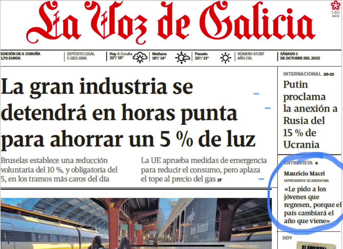 diegoaaestevez's tweet photo. #ForodelaToja #Galicia #España @mauriciomacri @PatoBullrich Son tan vagos los del #PRO que no replican en Baires esta ponencia de @mauriciomacri ayer y los reportajes. Viven en la luna. @betovaldez @splmm Abro hilo y les cuento mas del FORO https://t.co/lOmpbTfEwJ