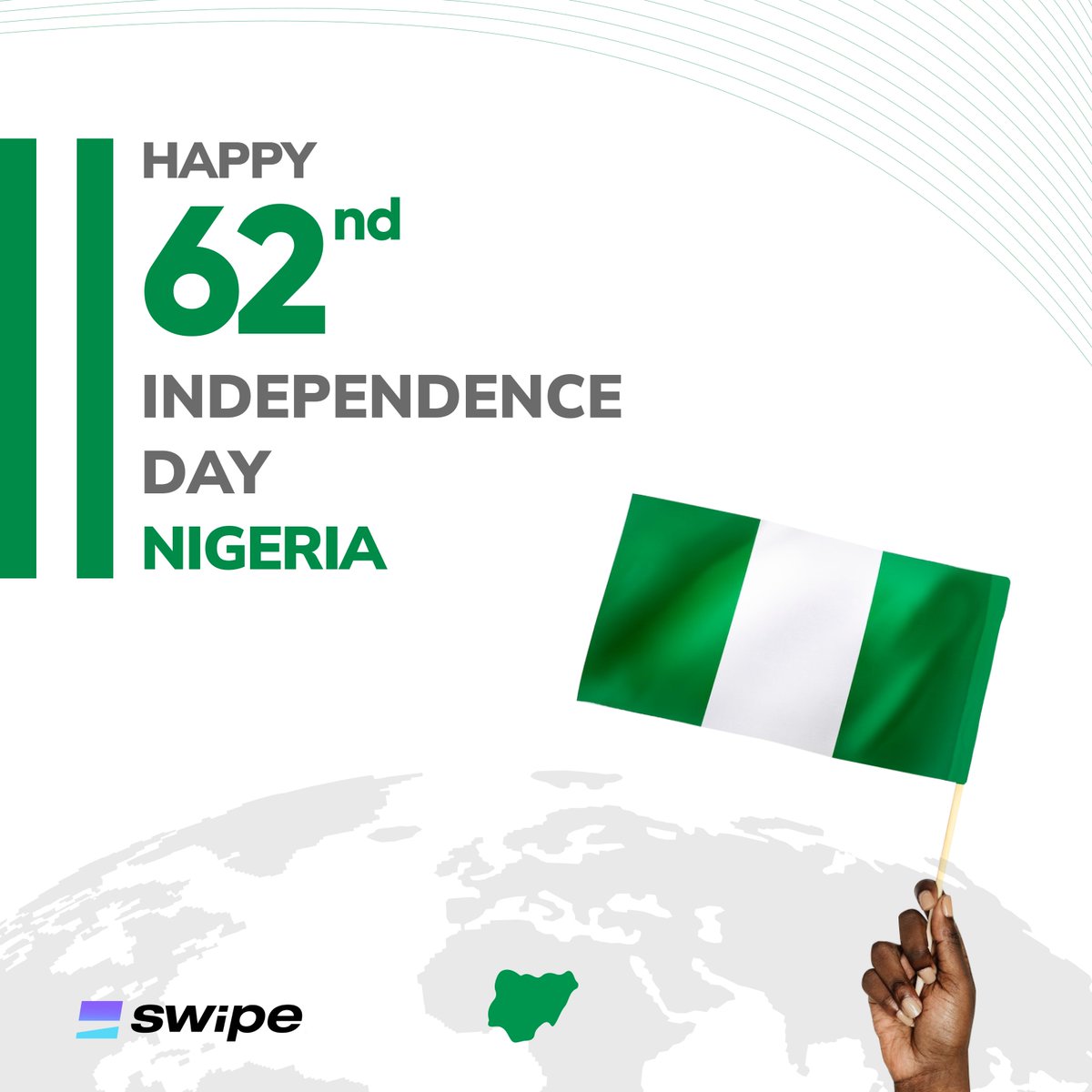 get_swipeNG's tweet photo. Happy Independence Day Nigeria from all of us at Swipe
#swipeng #independenceday #swipe #october1st #nigerianindependence #swipeexpensecard https://t.co/WifHNHKufM
