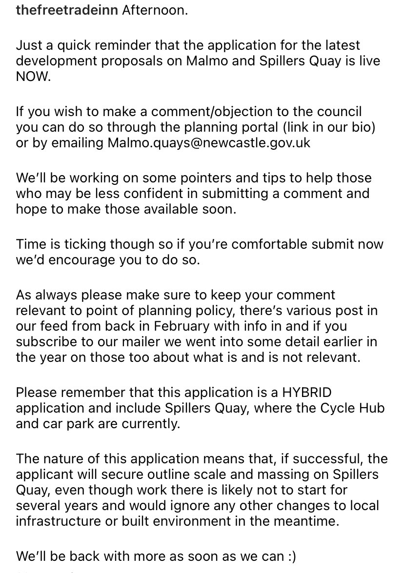 TheFreeTradeInn's tweet image. Hi.

Please have a read and share.  The clock is ticking for comments on the latest Malmo and Spillers planning application 
@iloveouseburn @altweet_pet @OuseburnOpen @OuseburnFest