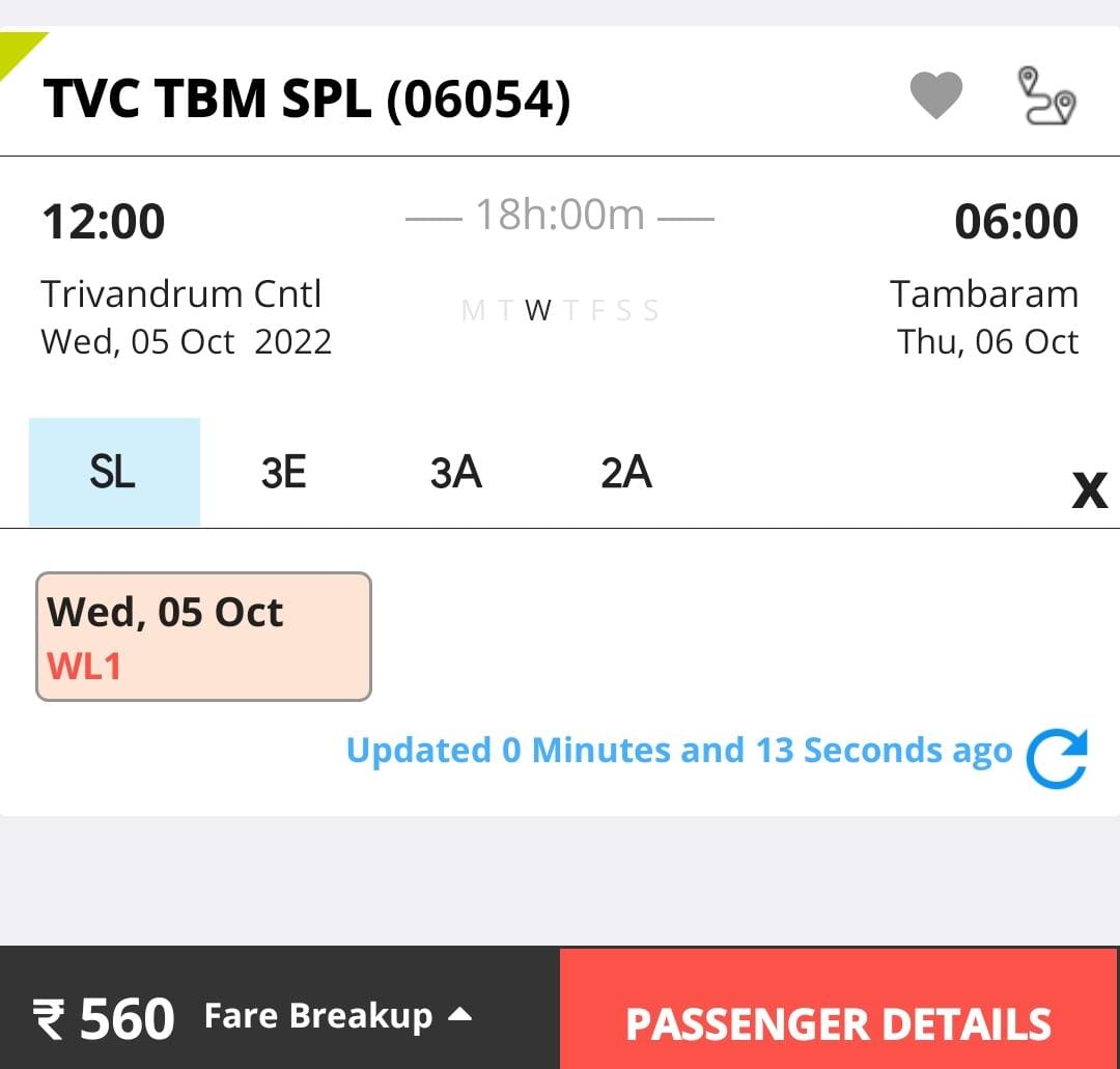 kulitturai's tweet photo. Sir, please regularise this service as TVC - TBM weekly service, That much demand is there. It will minimize hardship and great blessing for passengers. @TVC138 @GMSRailway @AshwiniVaishnaw @TN_RailNews @ShashiTharoor @iamvijayvasanth @MRGandhiNGL @DrmChennai https://t.co/fmSSJK0MPT