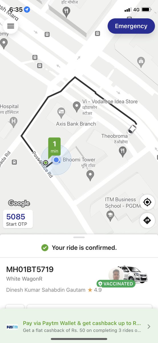 tanwired's tweet photo. @Olacabs is this the quality of drivers you appoint? This guy told me he is coming and then didn’t come. I walked to his care to find him having a nice bhurji pau. No value for customer time https://t.co/wlLNpMlnRP