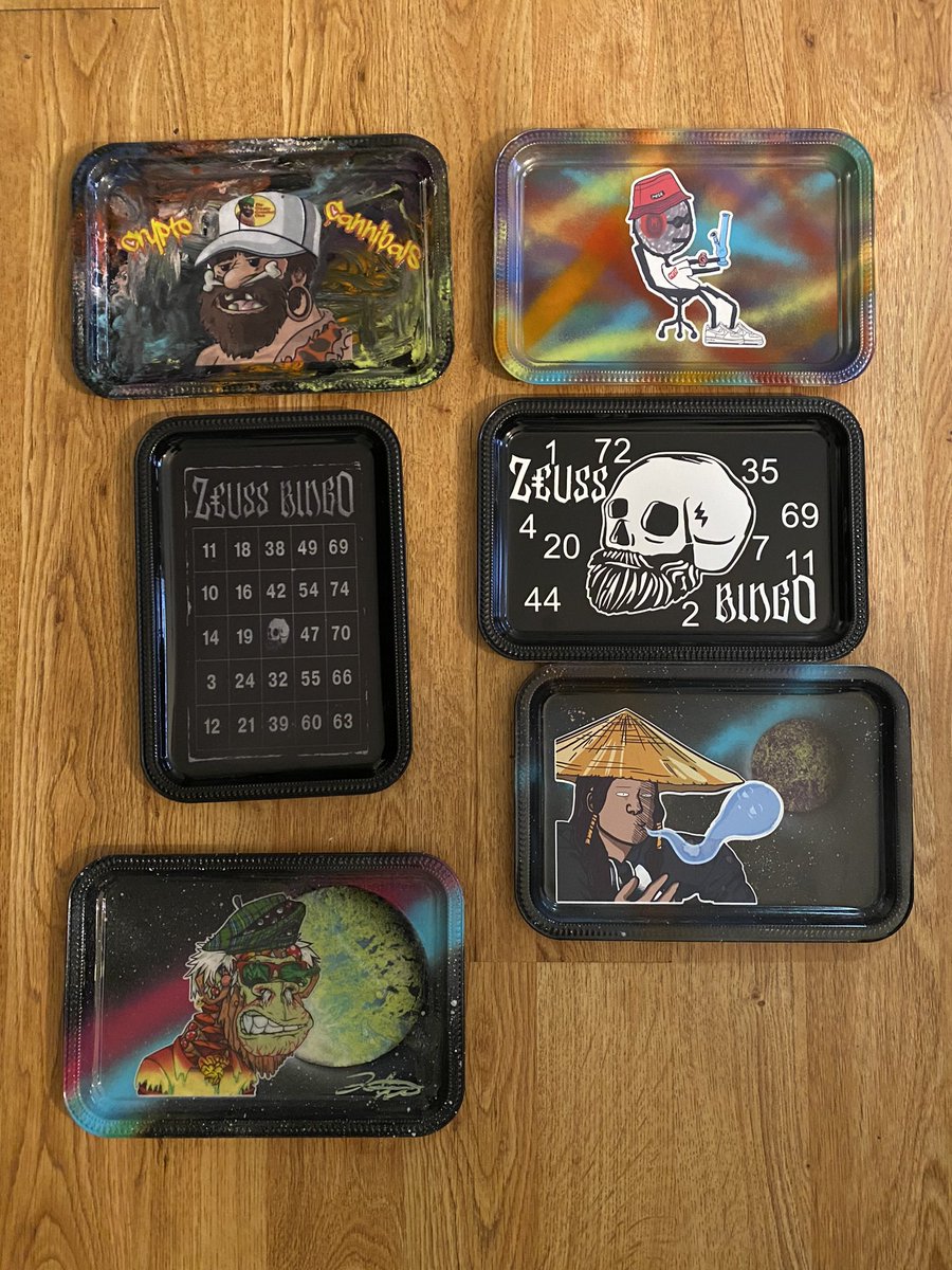 OutThereArtNFT's tweet photo. Custom painted trays are an awesome way to display your favorite NFT(s).
Use the link below to order and save 20%!!
https://t.co/fOQAUFXlyn
#customtray #rollingtray #web3 #merchandise #merch #nftmerch #custommerch https://t.co/is3qH1VJH5