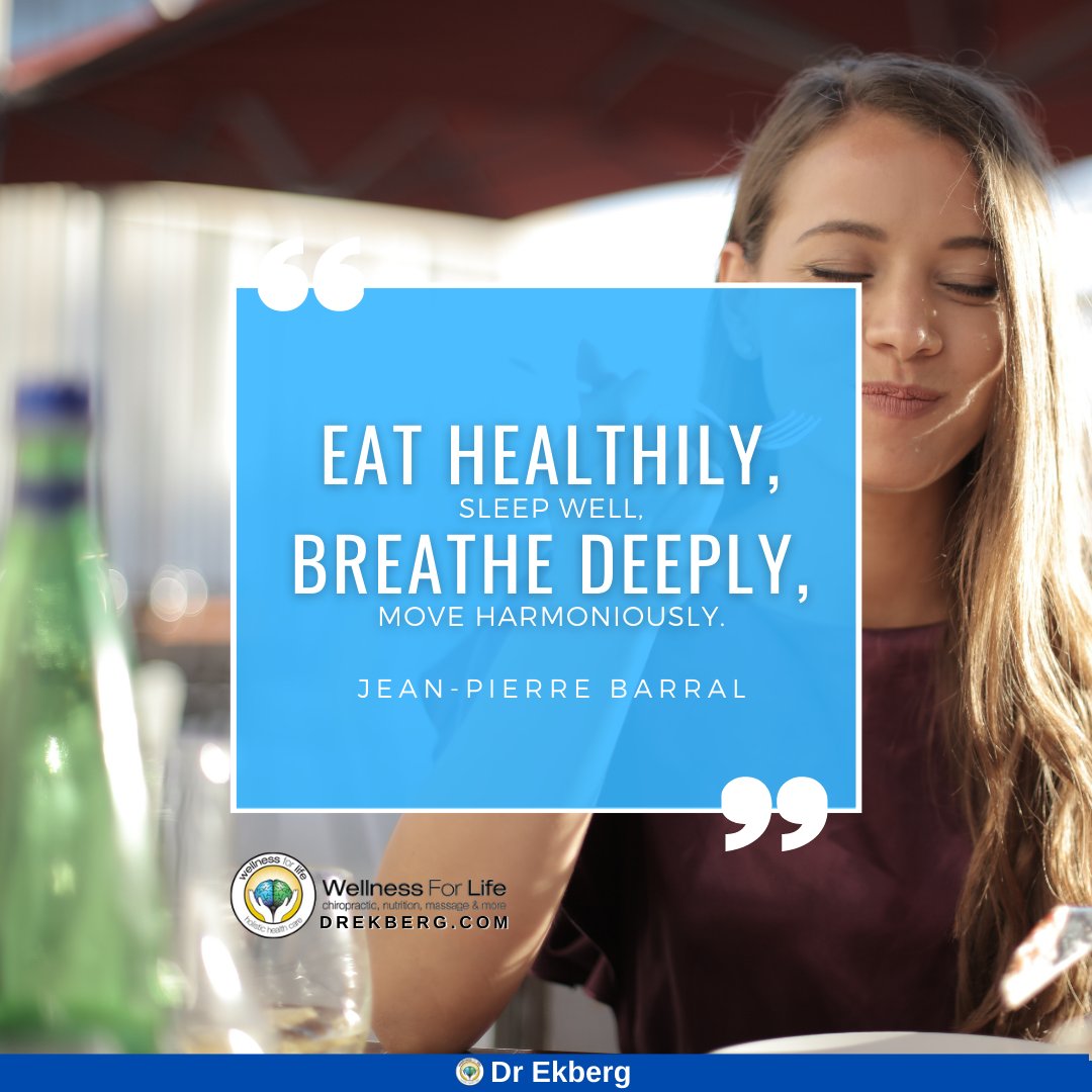 WellnessForLife's tweet photo. โEat healthily, sleep well, breathe deeply, move harmoniously.โ ~ Jean-Pierre Barral
#quote #quotes #harmony #health #breathdeep #moveyourbody #drekberg #drsten #drstenekberg #wellnessforlife https://t.co/5K9i3viF1o