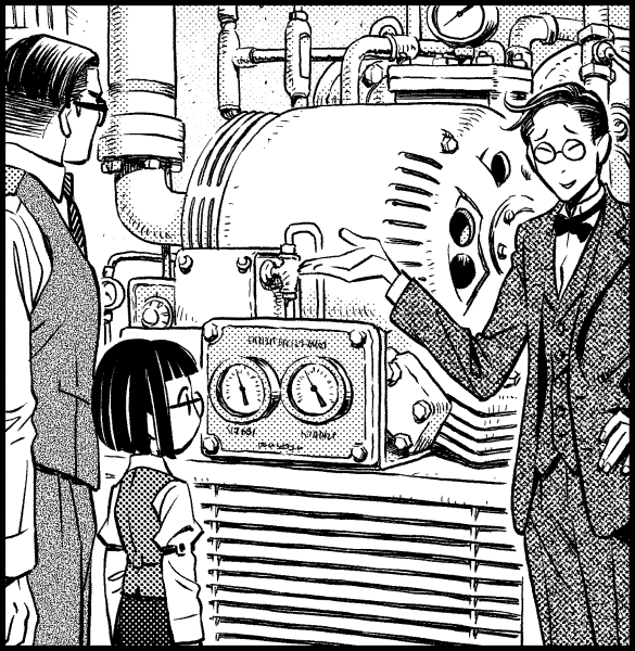 「これは登場人物の9割ぐらいがメガネをかけている幻の帯裏漫画#メガネの日 」|丸山 薫 『司書正』巻一 発売中のイラスト