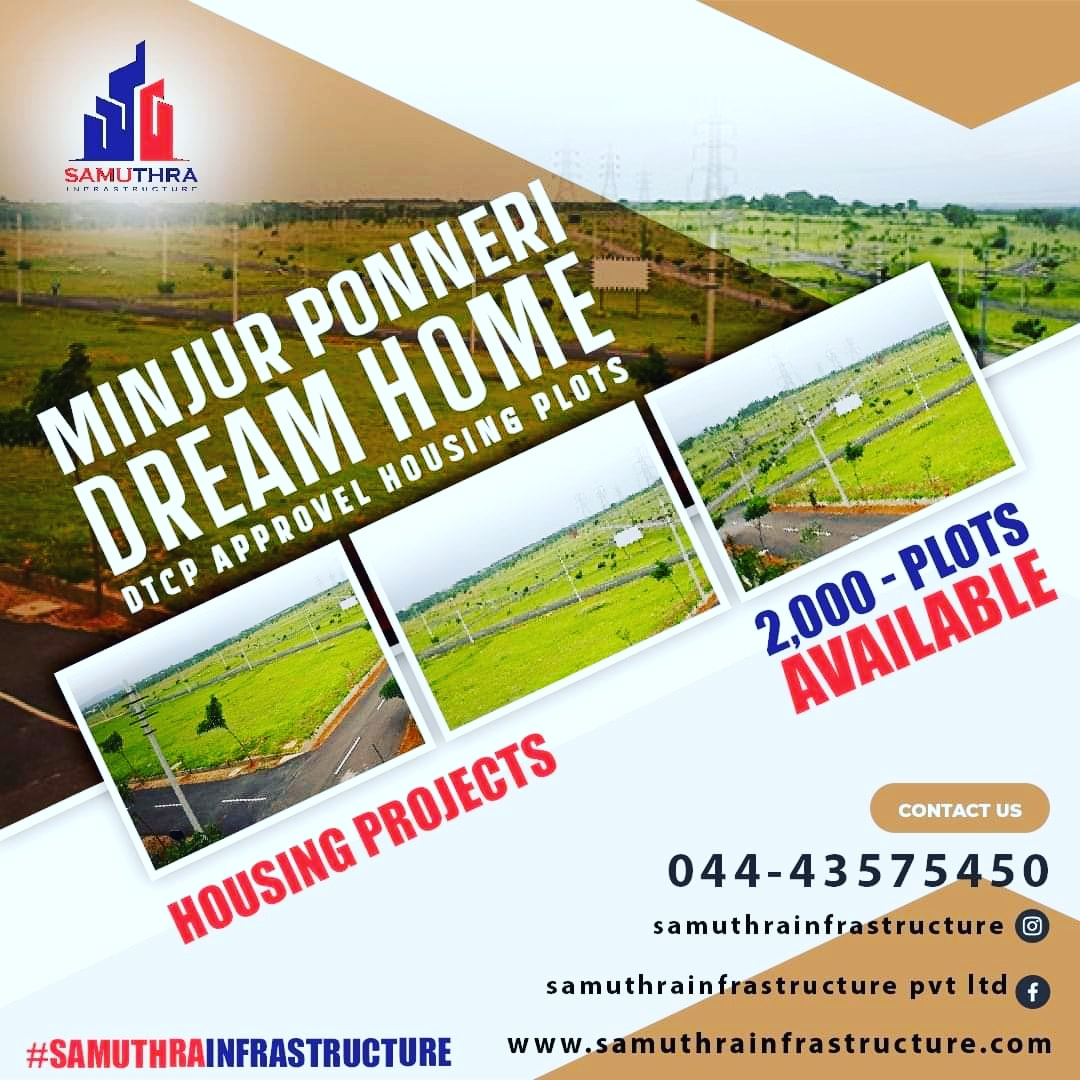 SamuthraInfras1's tweet photo. Minjur Ponneri Dream Home Dtcp Approvel Housing 2000 Plots Available At Your @SamuthraInfras1 🧱🏘🏚🏭🏢🏗 For Enquiries Contact As 044-43575450 / 9790324447

#No1 #construction #company #tamilnadu #Chennai #Minjur #Ponneri #samuthrainfrastructure #elevationdesigns #trending https://t.co/B2iC92FhWm