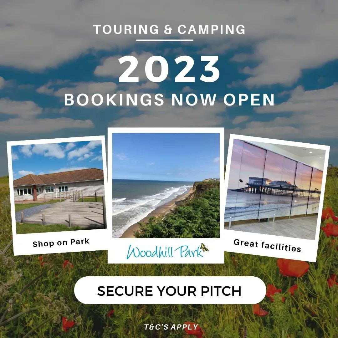 Book your 2023 Touring &amp; Camping Break today! Did you know we have a choice of 5 different pitch styles to choose from? Bring your tourer, caravan or tent and enjoy the wonders of North Norfolk, book today buff.ly/2HTIGeI 

#camping #2023breaks #coastalbreaks