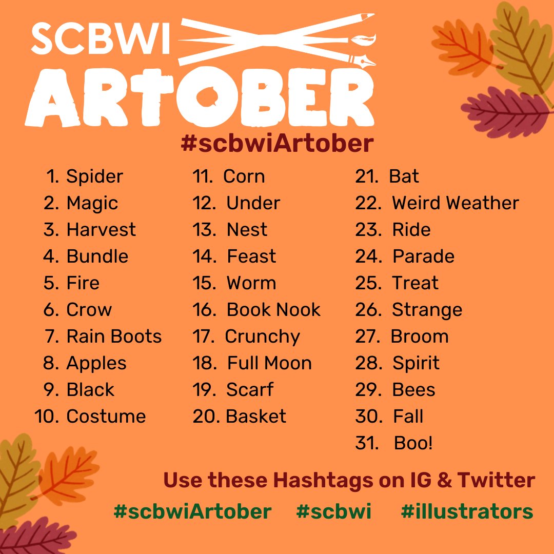It's the first day of <a href="/scbwi/">scbwi</a>'s #scbwiArtober - and it's not just for #illustrators! Just like last year, I'm going to write a #poem for each of the prompts. Each week I'll post the poems I've written on my blog, and a link on Twitter. Fellow #writers: how will you join in?