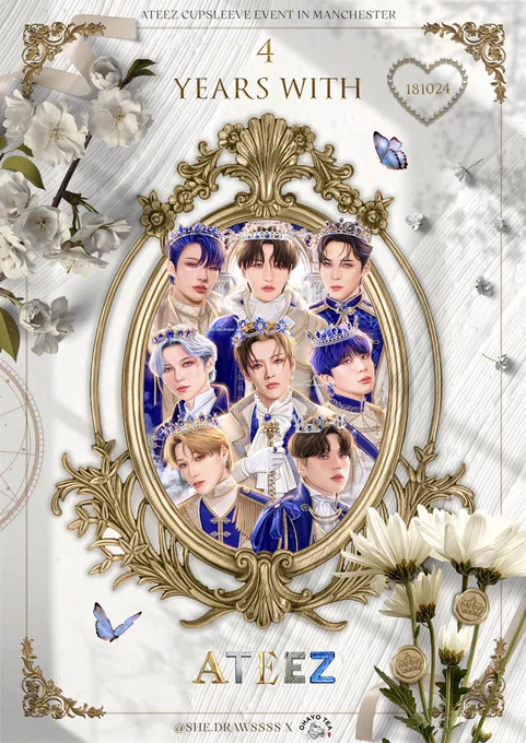 [4 YEARS WITH ATEEZ CUPSLEEVE EVENT OFFICIAL ANNOUNCEMENT]calling all atinys in and around manchester area, i will be hosting my first cupsleeve event with  !  22/10/22 12pm-6pmpls fill out the form in my bio before attending and pls reshare!  