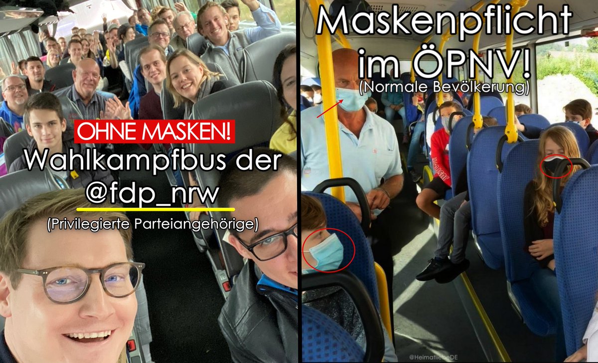 Damit wäre die #Maskenpflicht im ÖPNV beendet. Diese Doppelmoral ist einfach nur widerlich. #EsKommtAufUnsAn