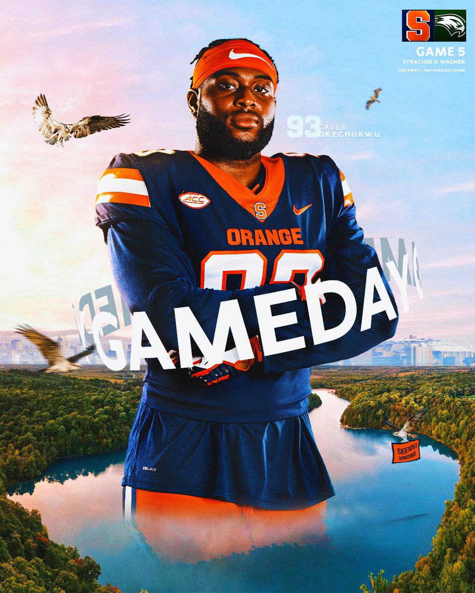 CuseFootball's tweet photo. Go get W 5️⃣

It's GAME DAY! https://t.co/qjSEC17fN7