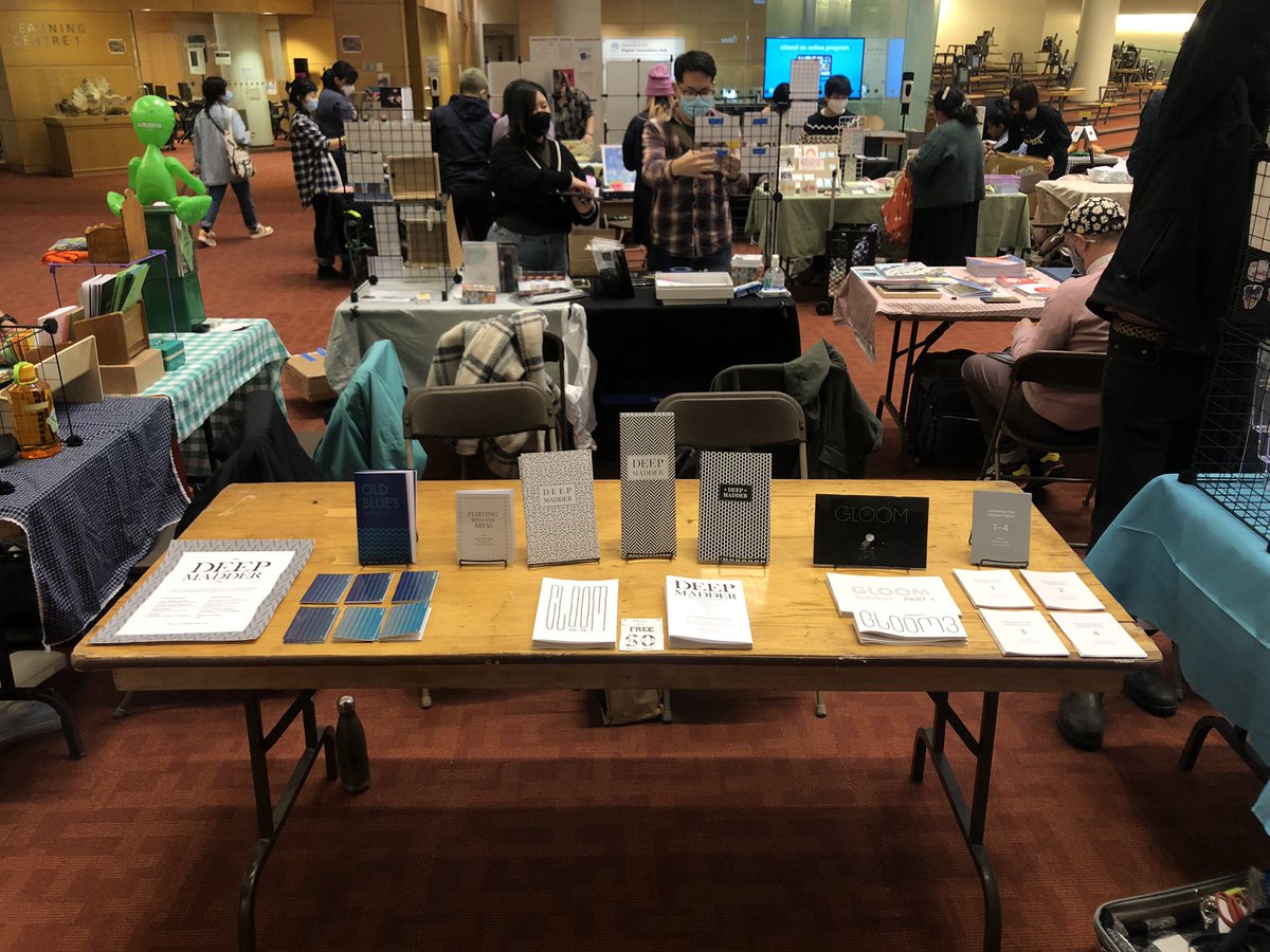 deepmadder's tweet photo. Table setup complete at #canzine (tragically minus the new zine due to printing issues) https://t.co/0N5BjnHdN2