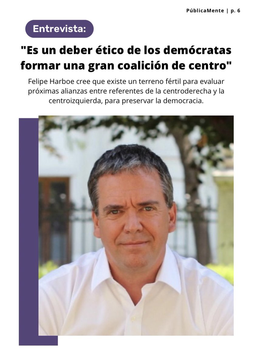 PublicaMenteRev's tweet photo. Felipe Harboe en #PúblicaMente plantea “el deber ético” de los sectores de centroderecha y centroizquierda de desarrollar un proyecto de gobernabilidad para Chile. @felipeharboe https://t.co/tvVMWOzo3P https://t.co/hAQqapp5sL