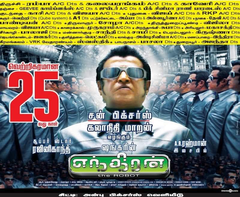 RajiniRecords's tweet photo. தமிழ்நாட்டில் 250 தியேட்டரில் படங்களை வெளியிடுவதே கேள்விக்குறியாக இருந்த நேரத்தில் #எந்திரன் 312 தியேட்டர்களில் 25நாட்களை கடந்து பிரம்மாண்டத்தை நிகழ்த்தியது. பல ஆண்டுகள் இந்த சாதனை யாரும் முறியடிக்க முடியாமல் திணறிக்கொண்டிருந்தனர் #12YearsOfEnthiran
#12YearsOfIndustryHitEnthiran https://t.co/ygqoJPCtvI