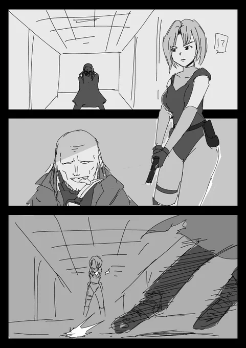 #たばスケブ 
ディノクライシスのレジーナちゃんがナイフマスターおじさんとバトルする漫画描けました。
対戦ありがとうございました☺️ 