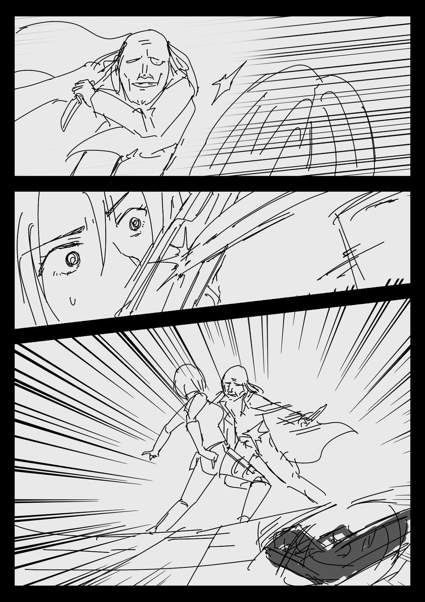 #たばスケブ 
ディノクライシスのレジーナちゃんがナイフマスターおじさんとバトルする漫画描けました。
対戦ありがとうございました☺️ 
