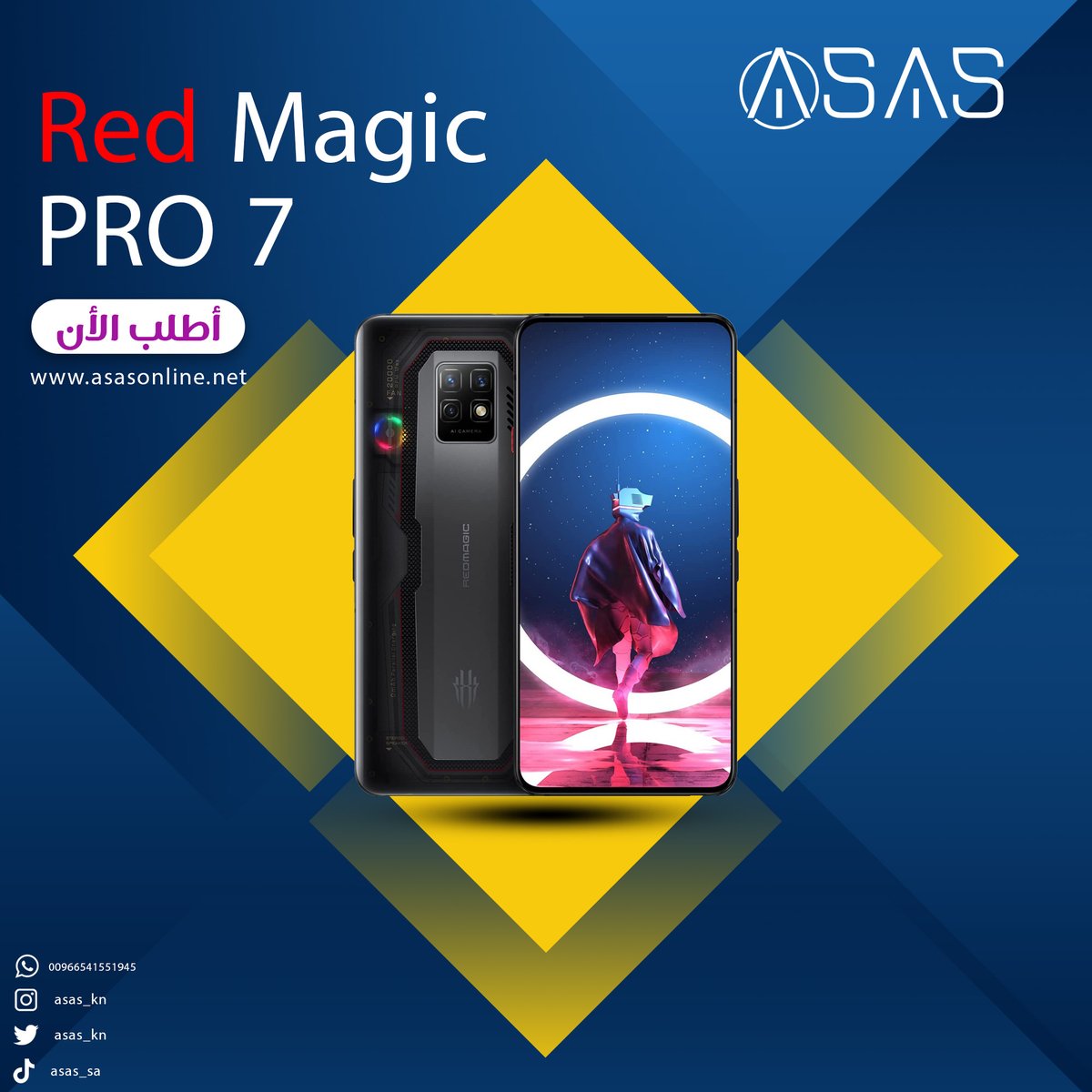 asas_kn's tweet photo. أقوى و أسرع هاتف مقدم من ريد ماجيك
 Red Magic 7 Pro
متوفر الأن https://t.co/jbUtr0iwMx