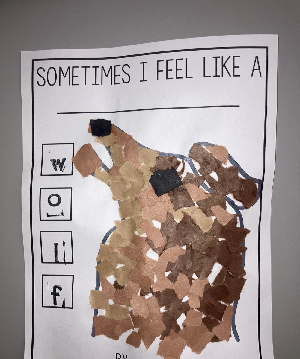 BPSHawksEES's tweet photo. Our students have been reading βSometimes I Feel Like a Foxβ, an introduction to the Anishinaabe tradition of totem animals. They represented the story by recreating the animals with ripped paper. #BPSHawksLearn #BPSHawksEES https://t.co/pOKpV2ag6X