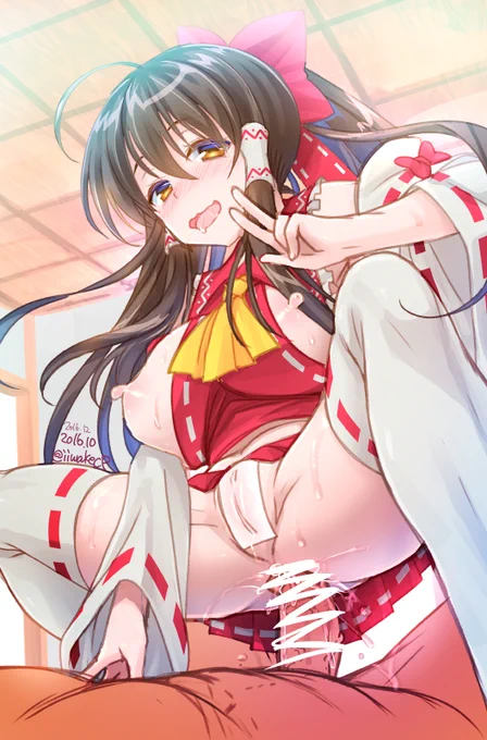 その昔に描いた霊夢さん 
